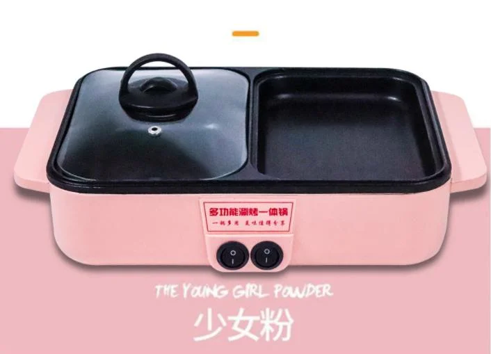 Double Sided Non-Stick Non Stick Multipurpose Electric Hot Plate Cooker Electric Grill Pan Two Side Electric Cooking Pan Multi Double Sided Electric Grill Pan